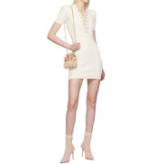 Livia Lace Up Mini Dress