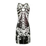 Skeleton + Pentagram Strap Dress