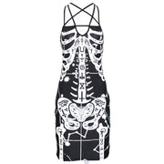 Skeleton + Pentagram Strap Dress