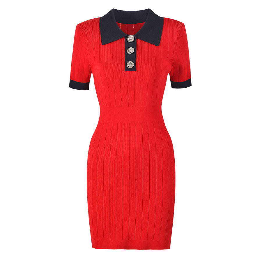 Gabrielle Short Sleeve Knit Dress