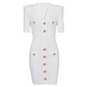 Eveline Ribbed Knit Dress