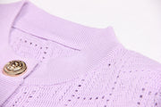 Nadia Ribbed Knit Cardigan