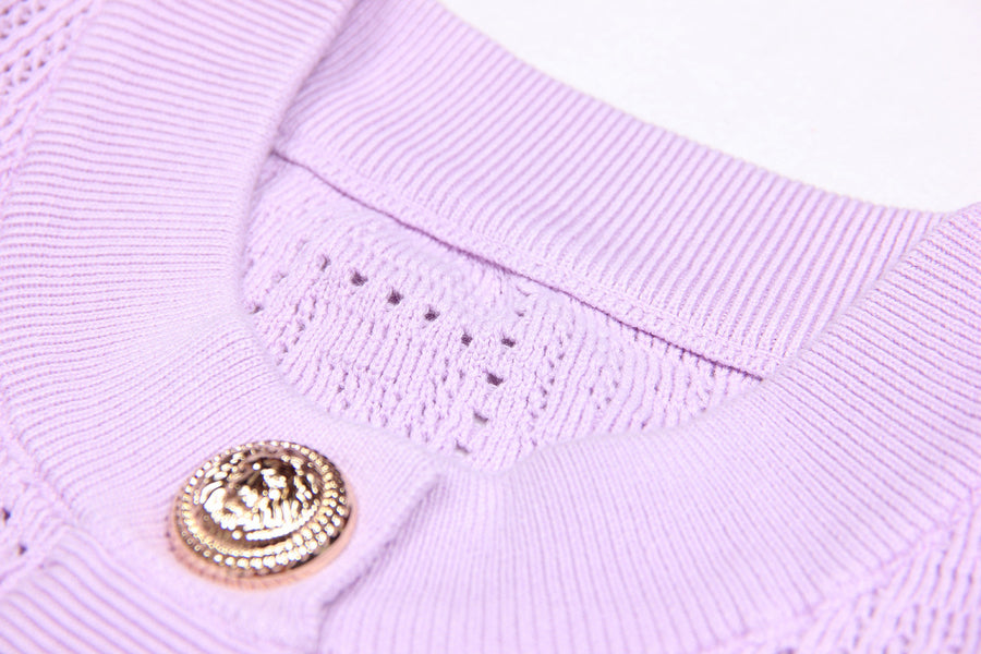 Nadia Ribbed Knit Cardigan