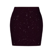 Wine Red Package Hip Skirt