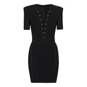 Livia Lace Up Mini Dress