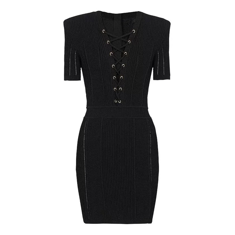 Livia Lace Up Mini Dress