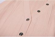 Slim Fit V-Neck Knit Maxi Dress