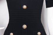 Eveline Ribbed Knit Dress
