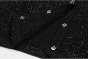 Sequin Cardigan + Skirt Set