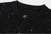 Sequin Cardigan + Skirt Set