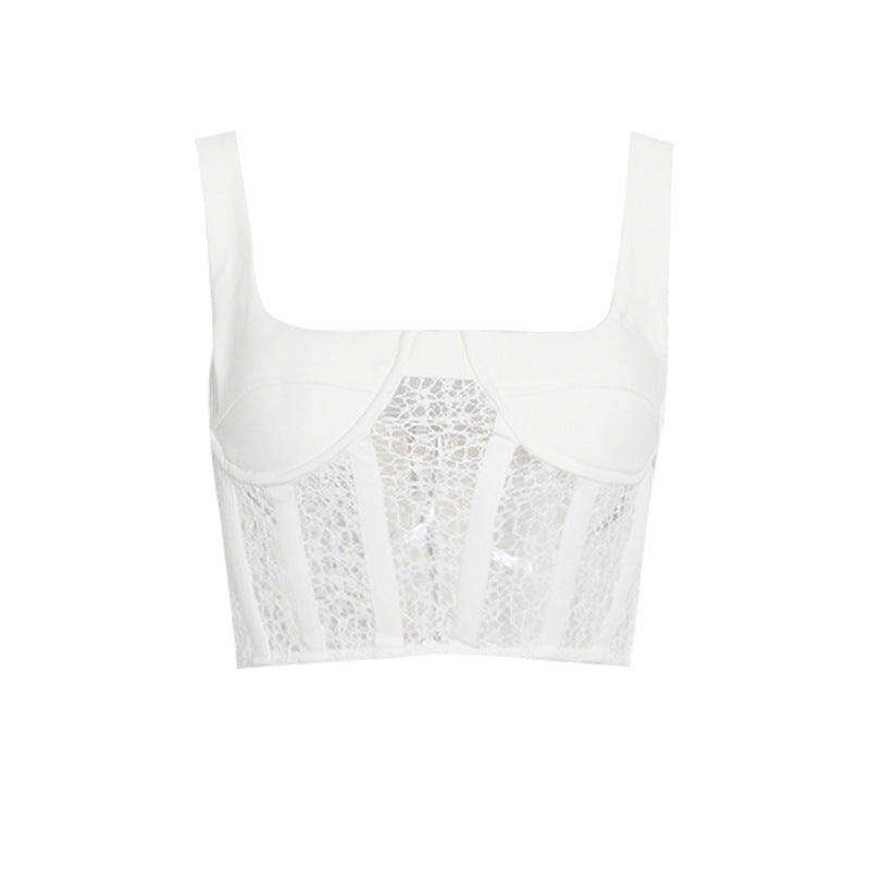 Lace Crop Cami Top