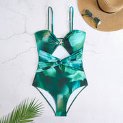 One Piece Swimsuit + Skirt Set