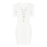 Livia Lace Up Mini Dress