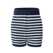 French Striped Shorts