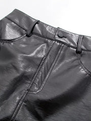 Bella Vegan Leather Midi Skirt