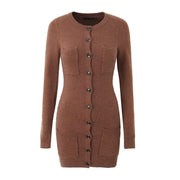 Maple Knitted Long Sleeve Dress