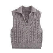 Julia Cable Knit Vest