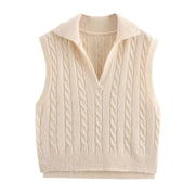 Julia Cable Knit Vest