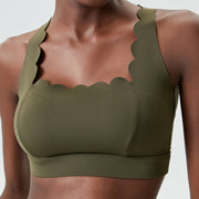 Nylon Square Neck Sports Bra