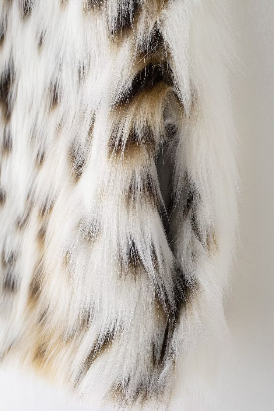 Snow Leopard Faux Fur Vest