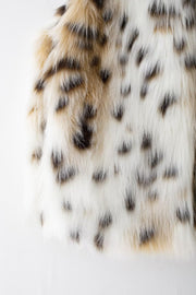 Snow Leopard Faux Fur Vest