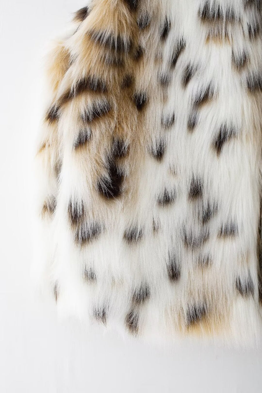 Snow Leopard Faux Fur Vest