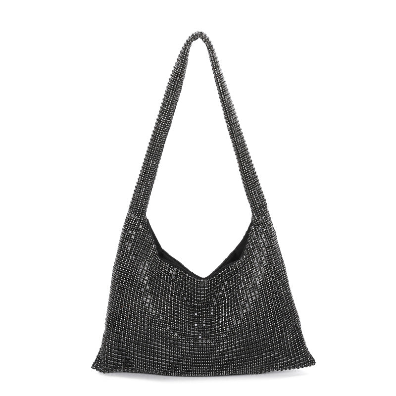 Rhinestone Embellished Shoulder Bag