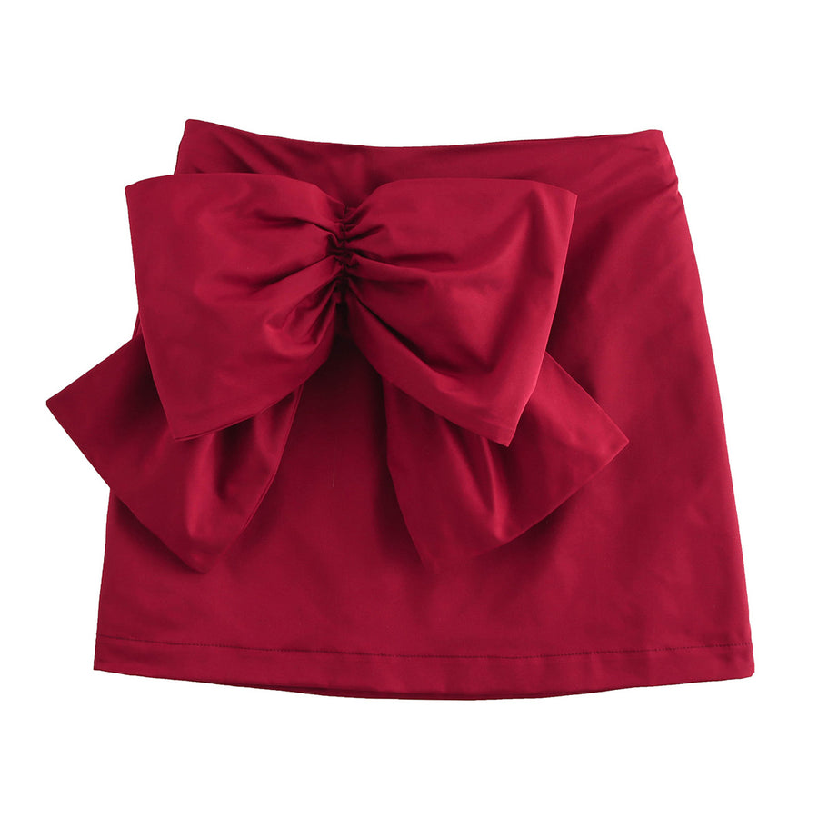 Poinsettia Mini Skirt