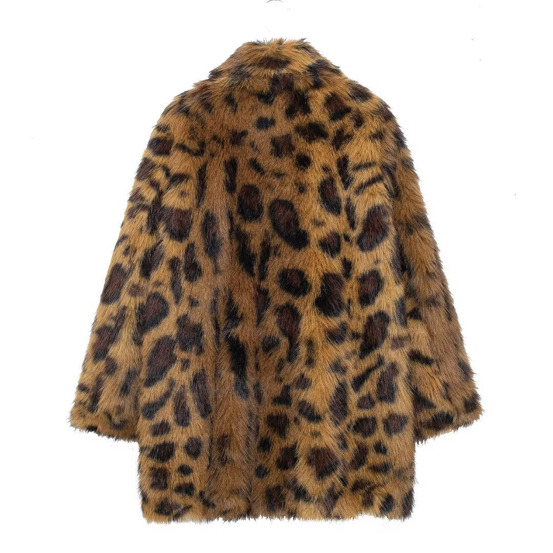 Leopard Plush Coat