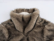 Full Neck Faux Fur Coat