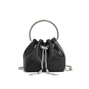 Ombre Rhinestone Embellished Bucket Bag