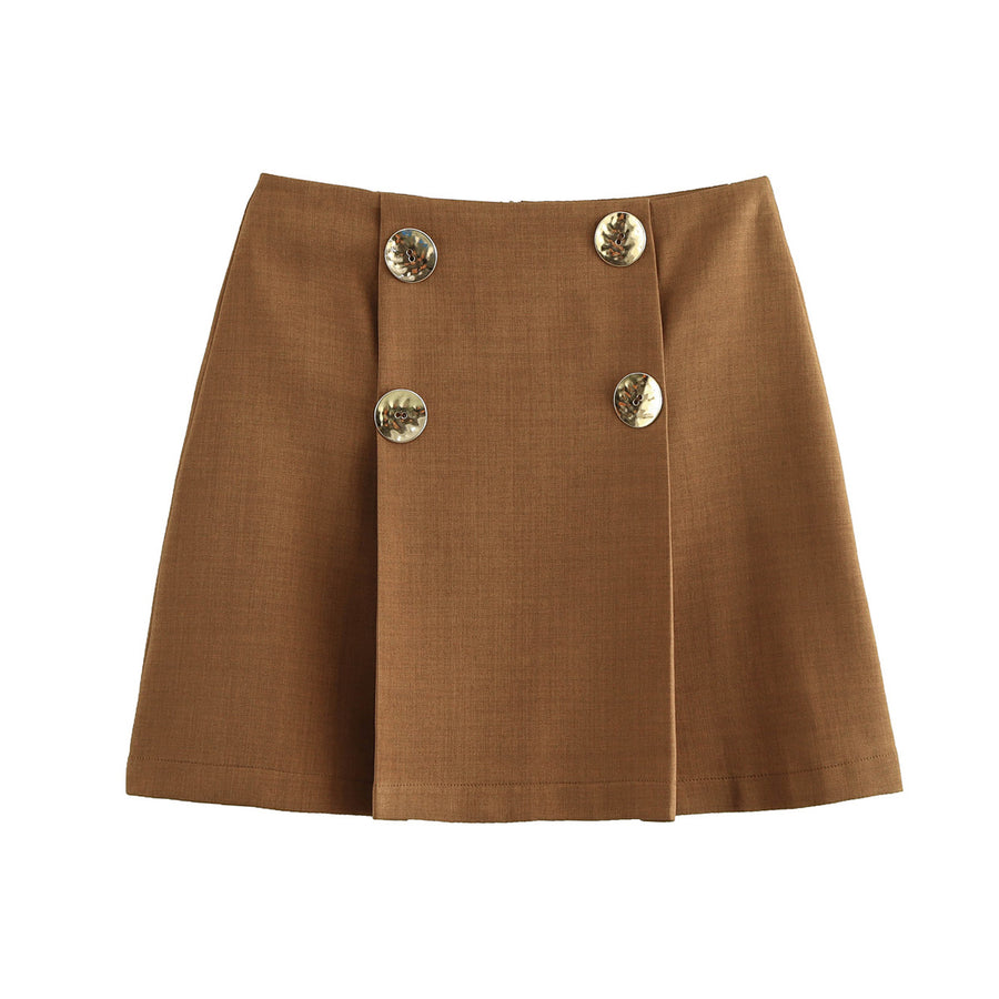 Retro Pleated Skirt