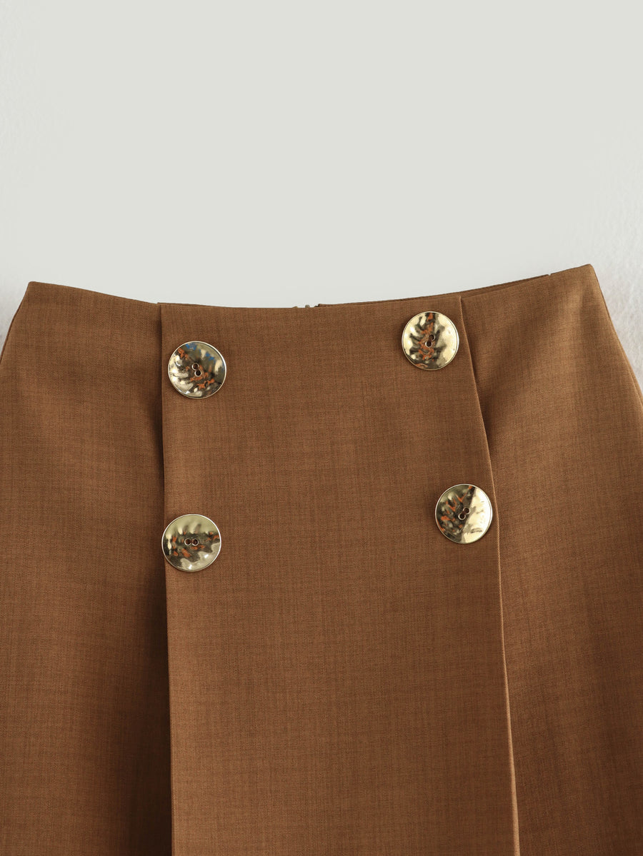 Retro Pleated Skirt