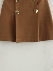 Retro Pleated Skirt