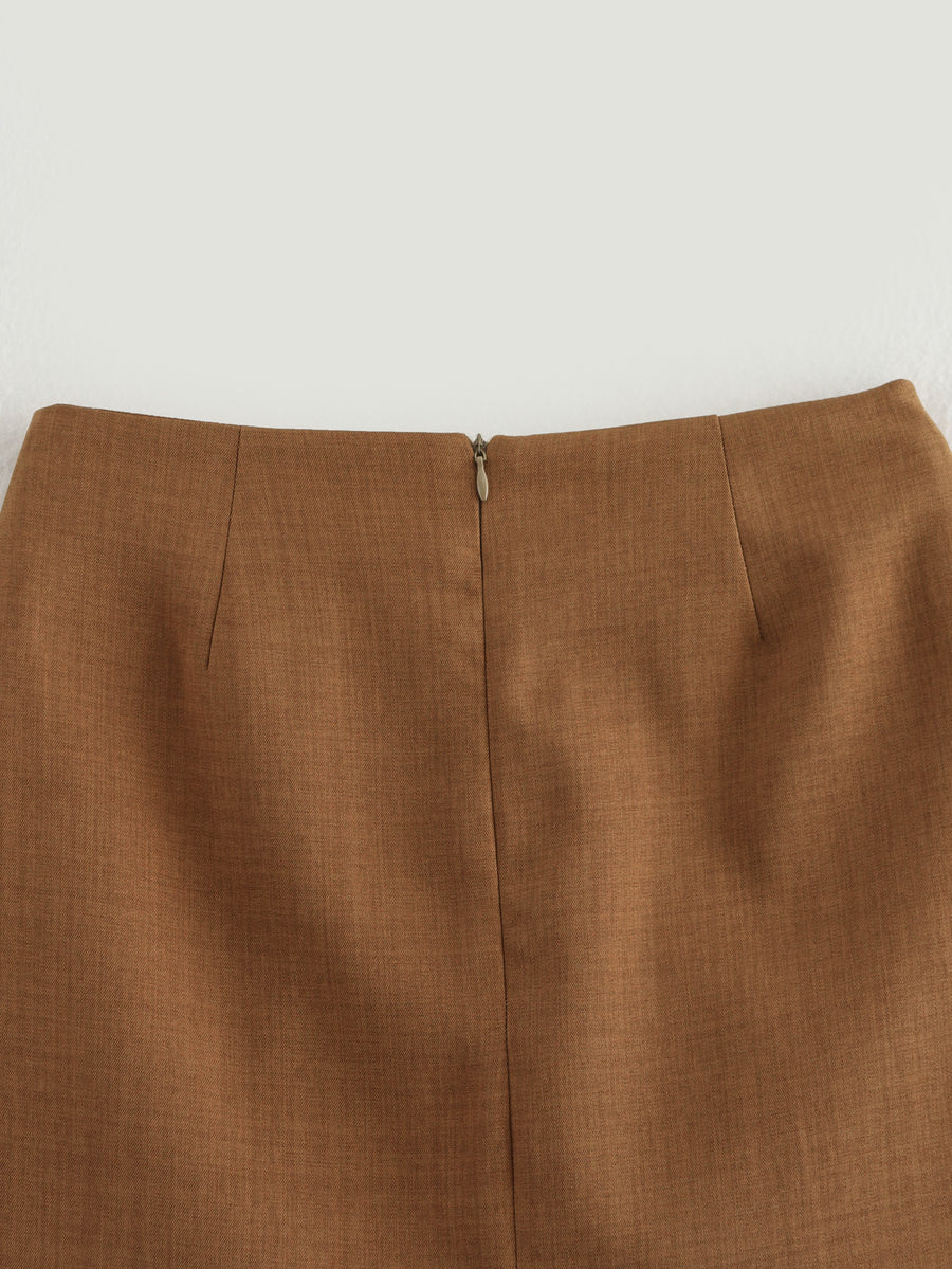 Retro Pleated Skirt