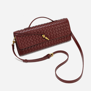 Woven Baguette Crossbody Bag