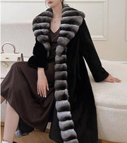 Monochrome Plush Faux Fur Overcoat