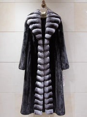 Monochrome Plush Faux Fur Overcoat