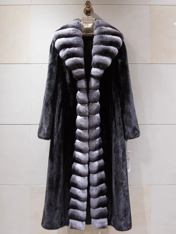 Monochrome Plush Faux Fur Overcoat