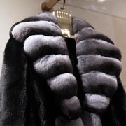 Monochrome Plush Faux Fur Overcoat
