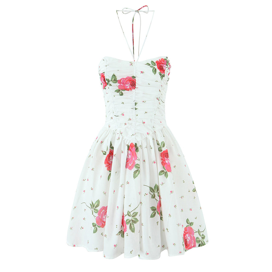 Floral Cotton Mini Dress