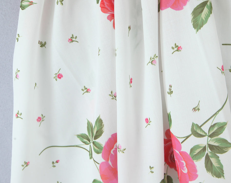 Floral Cotton Mini Dress