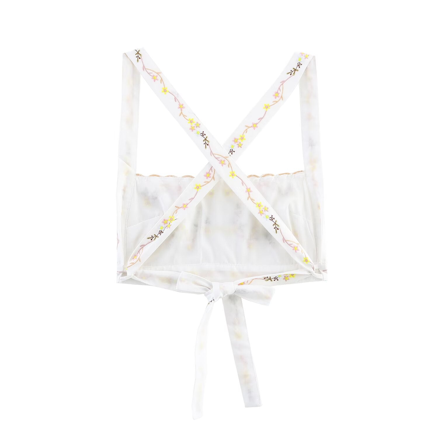 Embroidered Crop Camisole