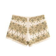 Embroidered Mini Shorts
