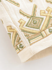 Embroidered Mini Shorts