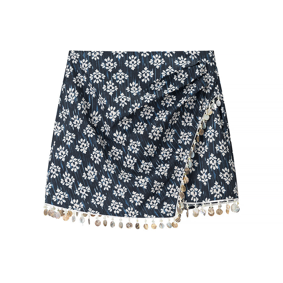 Beaded High Waist Skirts