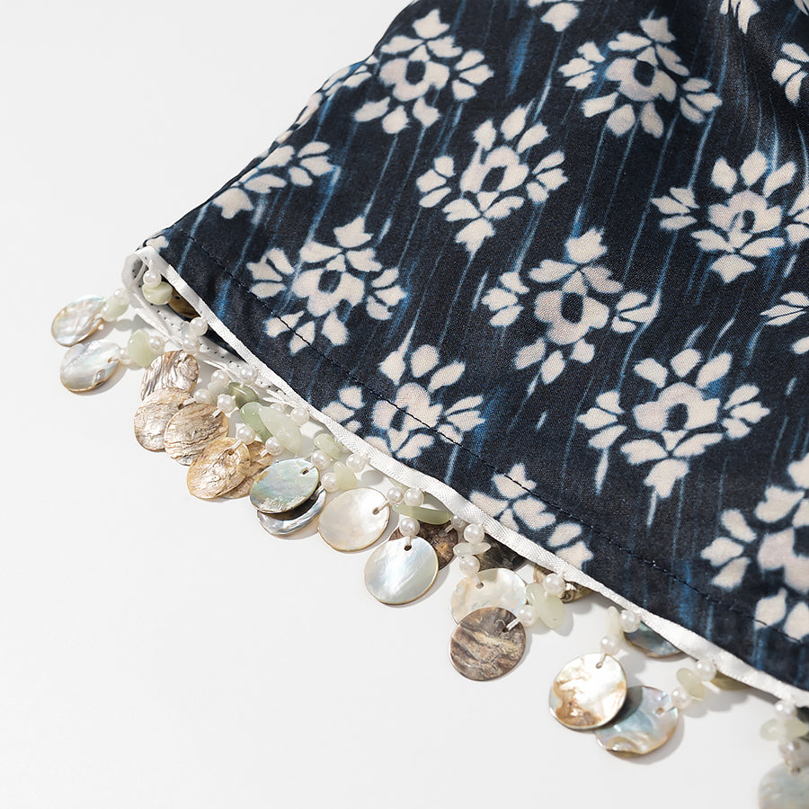 Beaded High Waist Skirts