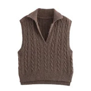 Julia Cable Knit Vest