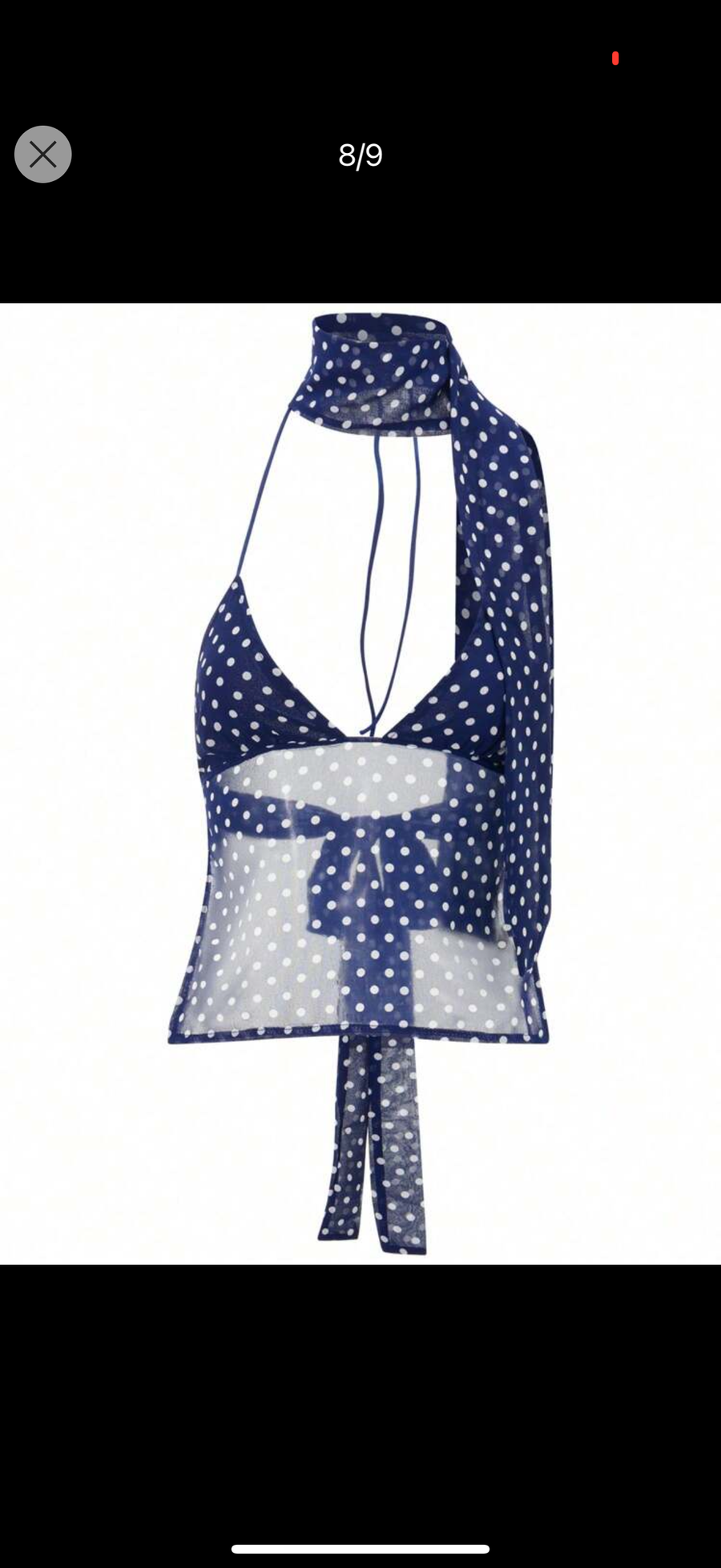 Polka Dot Bikini Top