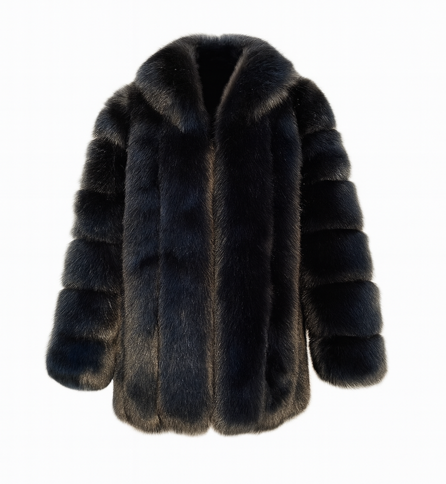 Arctic Opulence Faux Fur Coat